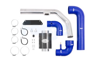Forge Motorsport Induction Kit for Suzuki Swift Sport 1.4 Turbo ZC33S (Right Hand Drive) With Gold Tape, Polished - Blue