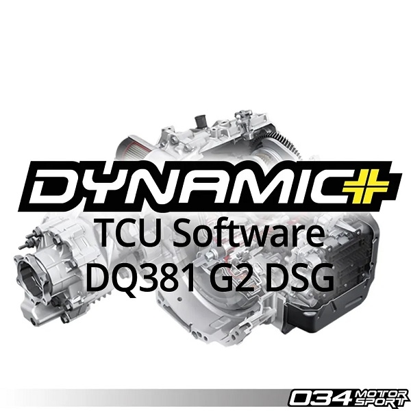034 Motorsport Dynamic+ TCU Programvareoppgradering for DQ381 G2 DSG girkasse, MK8 GTI