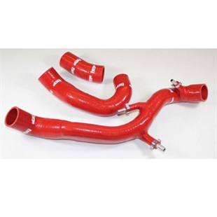 Forge Motorsport Silicone Hoses for the 451 ForTwo With Hose Clamp Kit - Red