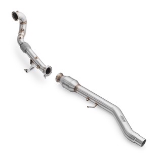 RM Motors Downpipe Volkswagen Tiguan II R 2.0 TSI Beginning - Downpipe with straight pipe +silencer